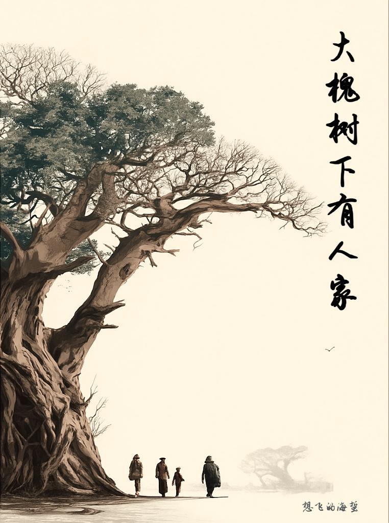 大槐树下面的人